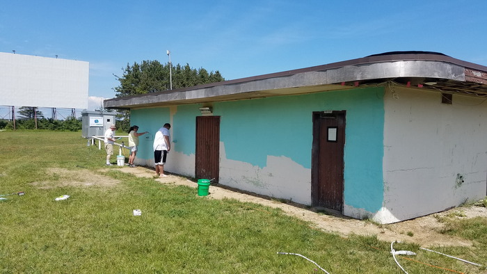 Cinema 2 Drive-In Theatre - Up Film Union Repainting Snack Bar